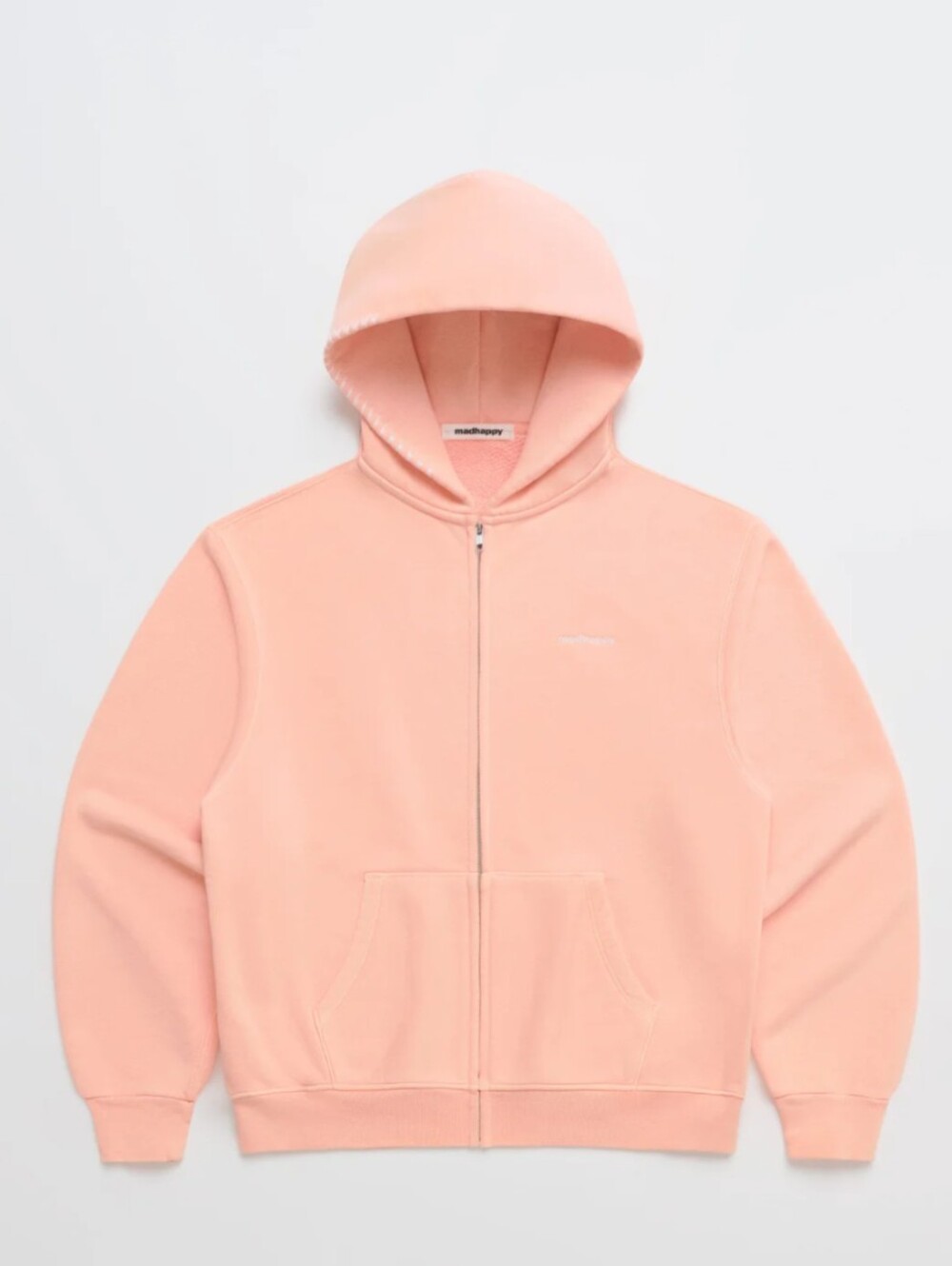 madhappy Women's Zip-Up Fleece Jacket - Light Pink